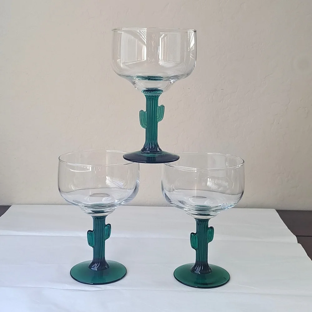 Libbey Cactus Margarita Glass set of 3, 16 oz, price firm